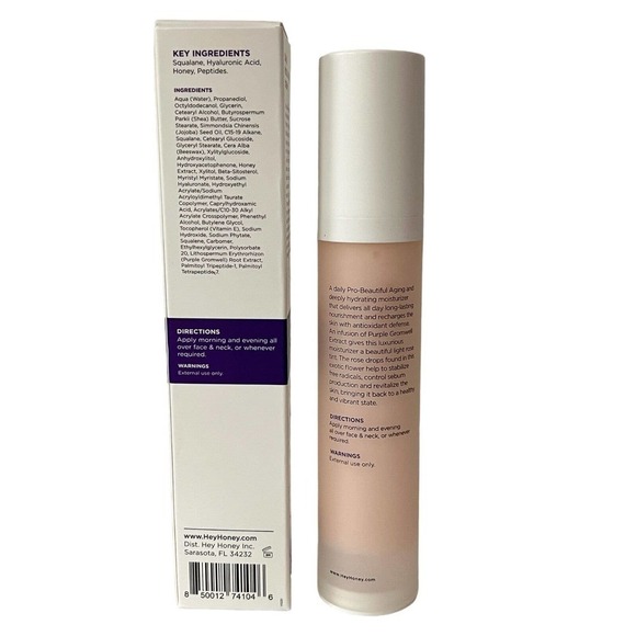 Hey Honey Boost It Up Honey and Hyaluronic Acid Rich Moisturizer 1.7 fl oz - Picture 2 of 3